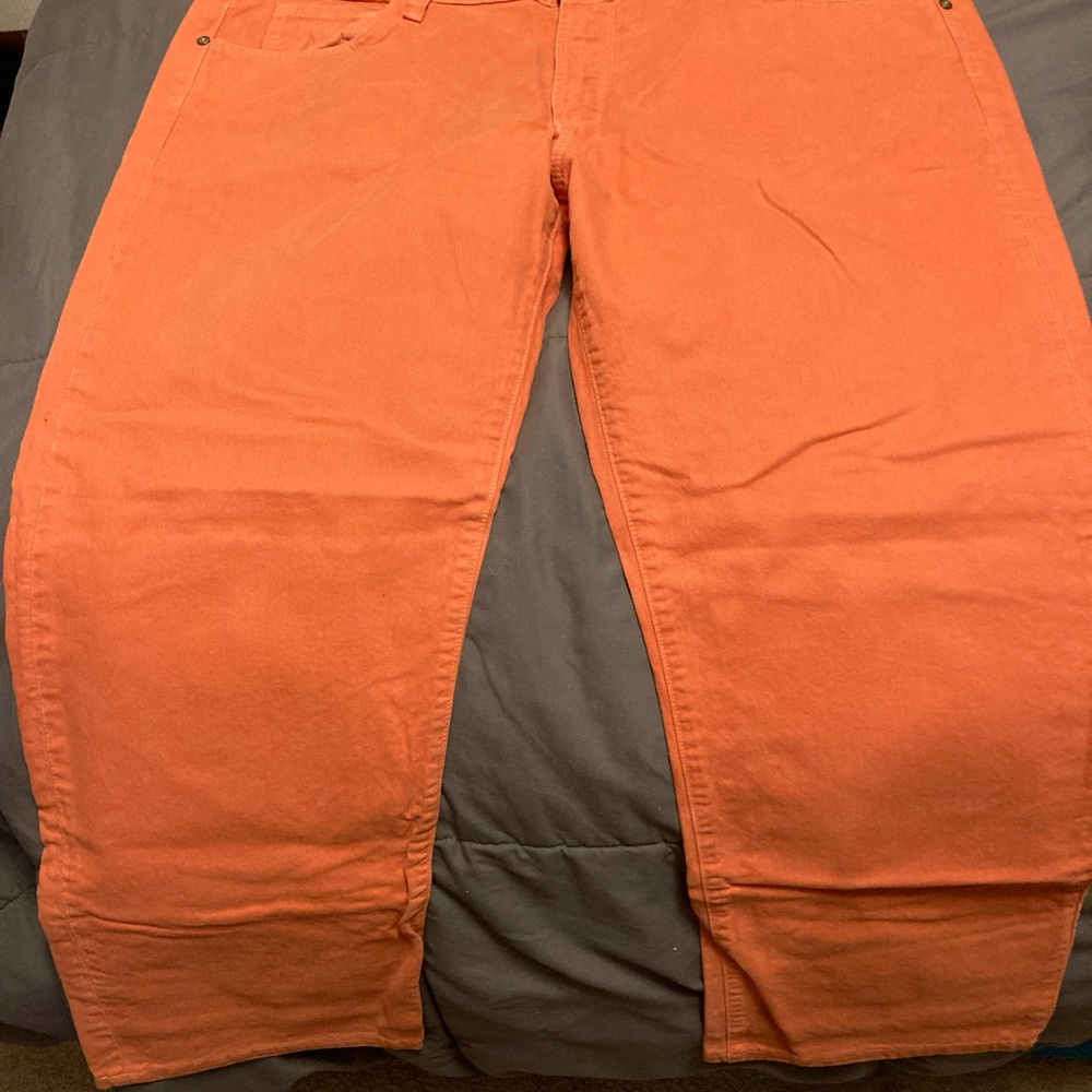 Citizens Of Humanity Vibrant Orange Jeans Size 40